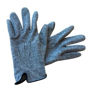 Lauren Ralph Lauren Gloves Cashmere Blend Touchscreen Grey Medium